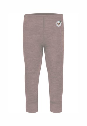 Merino  lange Unterhose Leggings Thermounterhose aus 100 % Merinowolle - Tights - rosa