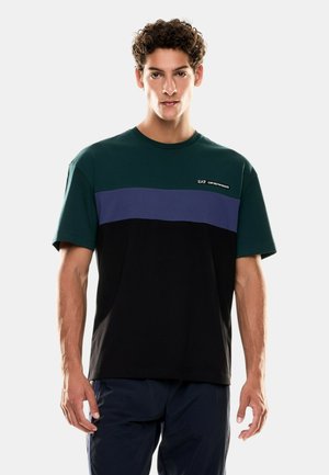 GIROCOLLO ATHLETIC COLOUR BLOCK  - T-shirt con stampa - green