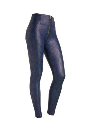 Leggings - snake allover blue