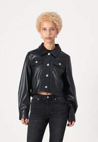 ONLY Petite ONLRIMA JACKET  - Bunda z nepravej kože - black