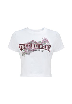 True Religion, - T-shirt z nadrukiem
