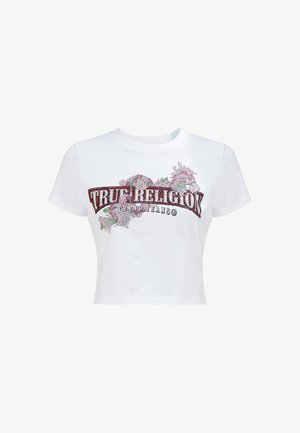 True Religion, - T-shirt z nadrukiem