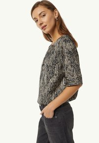comma casual identity Bluse - schwarz