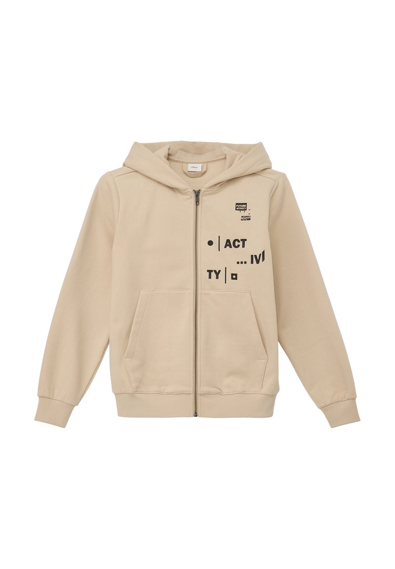 s.Oliver Sudadera con cremallera - beige