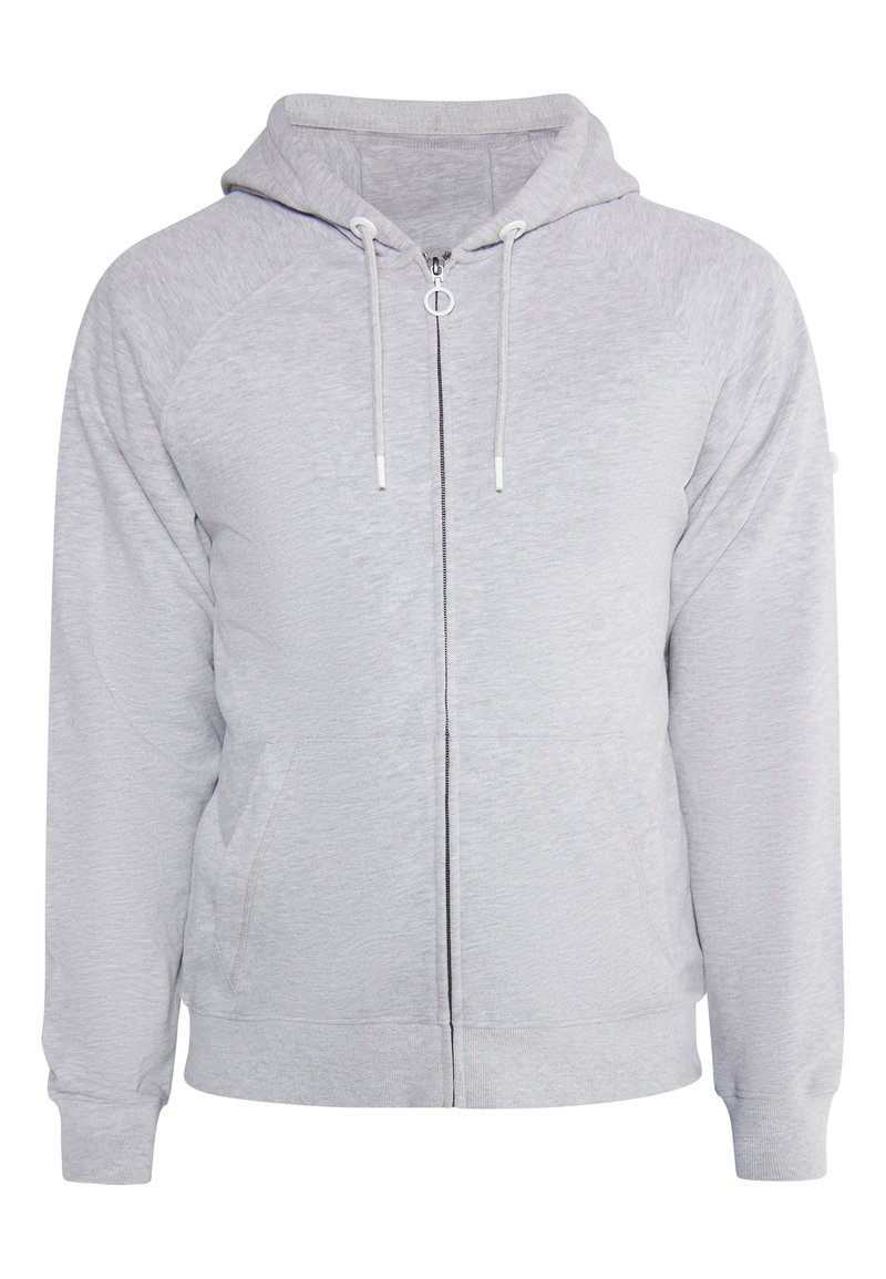 dreimaster Sweater met rits grijs gemêleerd dreimaster Sweater met rits grijs gemêleerd