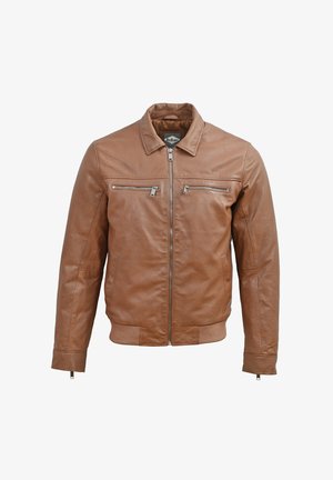 Lee Cooper Chaqueta de cuero - cognac