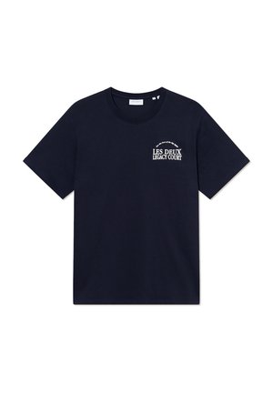 Les Deux LEGACY COURT - Print T-shirt - dark blue