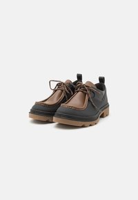 ECCO GRAINER W - Šněrovací boty - black/cocoa brown