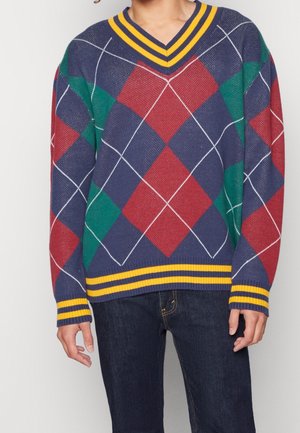 Strickpullover - red