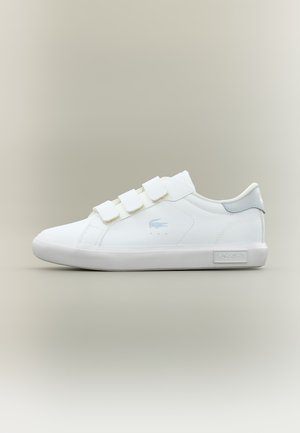 Lacoste, CHILDREN POWERCOURT UNISEX - Αθλητικά παπούτσια - white/light blue