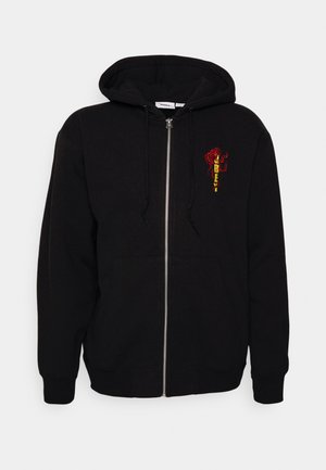 OBEY DRAGON ZIP HOOD UNISEX - Zip-up sweatshirt - black