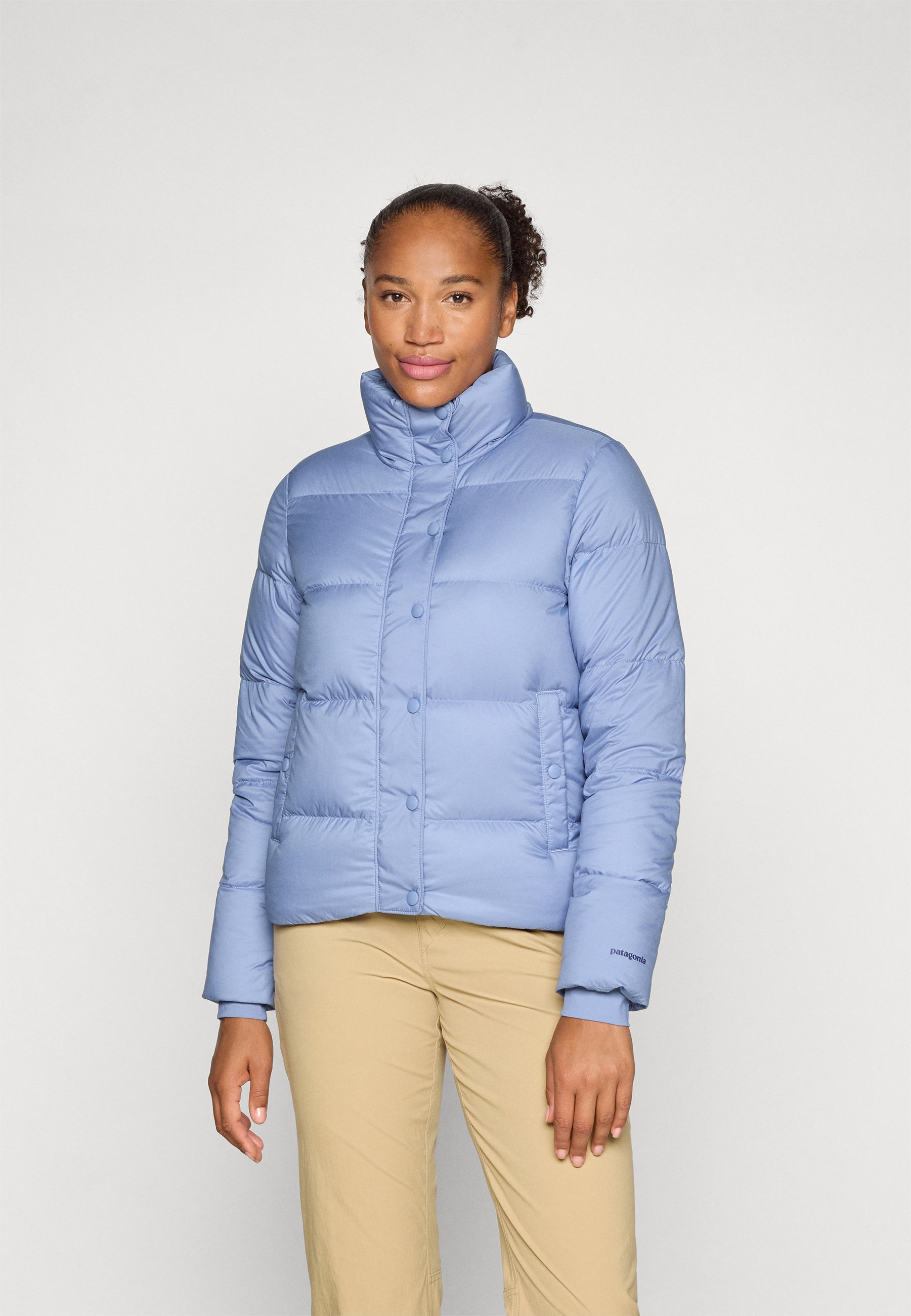 Patagonia SILENT - Down jacket - barnacle blue/light blue - Zalando