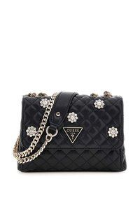 EVERLEE MIT BLUMEN UND APPLIKATIONEN - Olkalaukku - schwarz