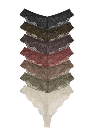 THE SET, 7 PACK - Tangá - black  burghundy red  khaki green