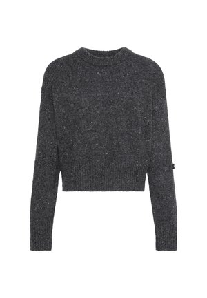 Calvin Klein Jeans, DONEGAL CREWNECK - Πουλόβερ - gunmetal