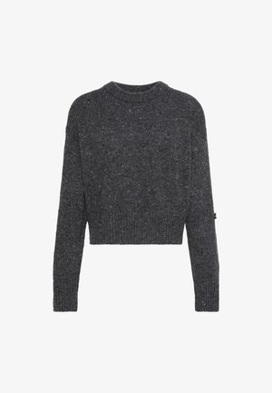 Calvin Klein Jeans, DONEGAL CREWNECK - Πουλόβερ - gunmetal