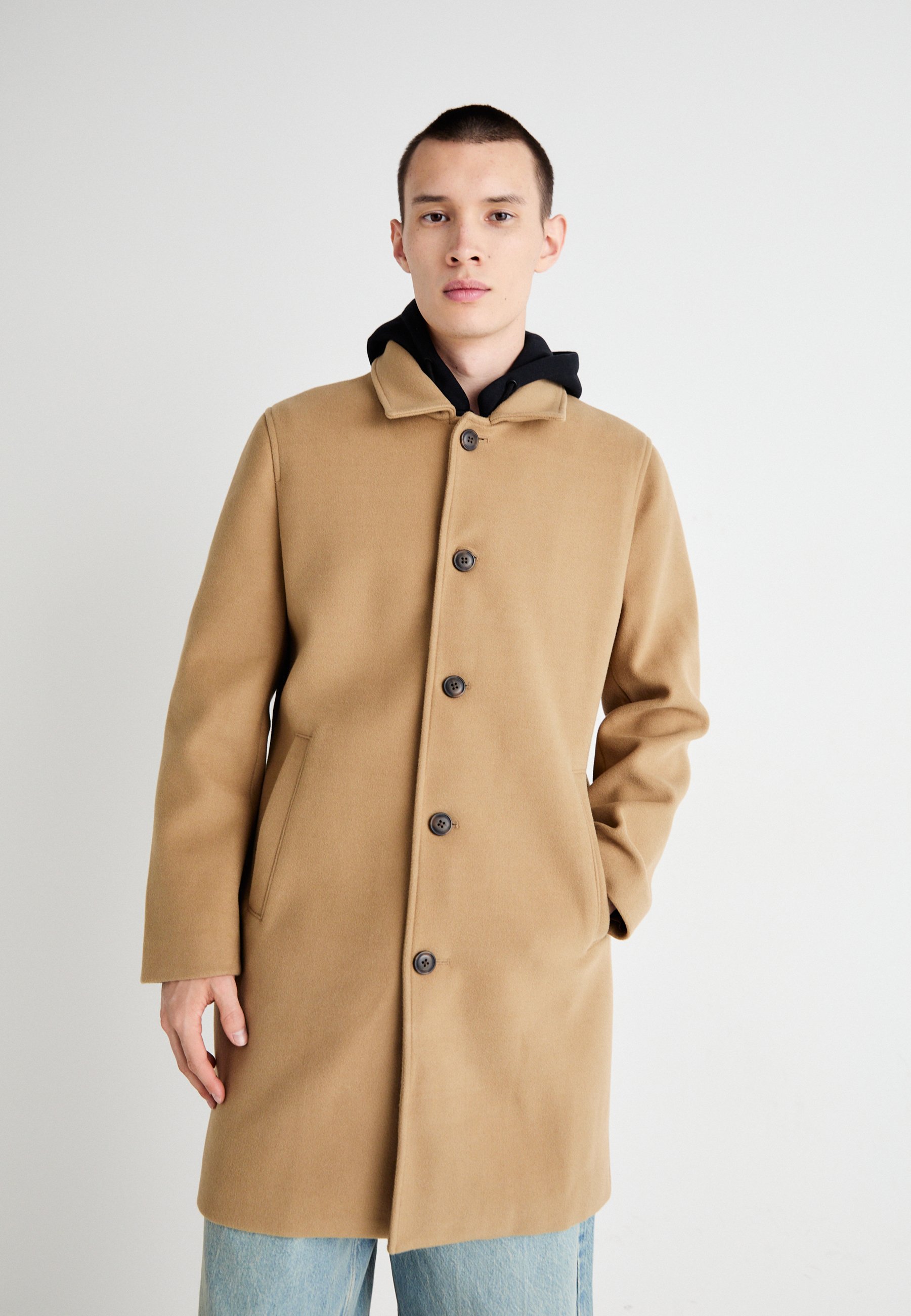 Classic Camel Wool Coat