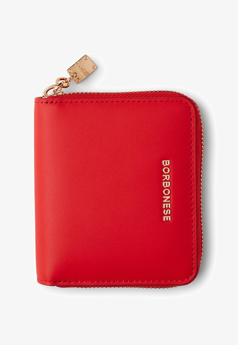 Borbonese LETTERING MEDIUM-ZIPAROUND - Wallet - cherry