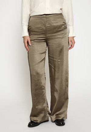 RUBY HIGH WAISTED WIDE  - Tygbyxor - canteen brown