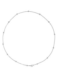 Halskette aus Sterlingsilber mit kleinen runden Perlen, die gleichmäßig entlang einer zarten Kette verteilt sind. Mit einem Federverschluss für sicheren Halt.