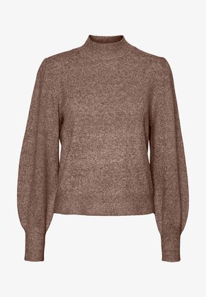 Vero Moda VMDOFFY - Pulover - brown lentil/melange