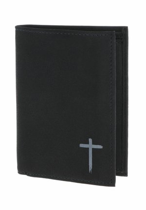 NEW CRYPTAN RFID PROTECT - Wallet - freedom cross print grey/black