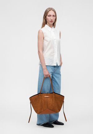 KARL LAGERFELD, K/PIERCED - Τσάντα Tote - cognac