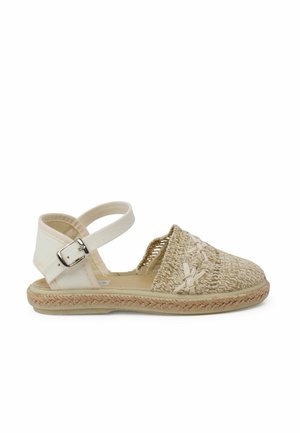 TIRA BORDADA HEBILLA - Espadrillas - natural