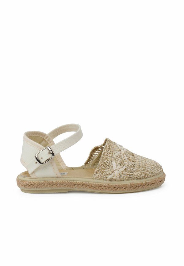TIRA BORDADA HEBILLA - Espadrille - natural