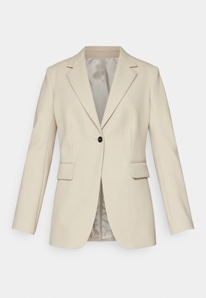 Blazer Ralph Lauren De Lino Mezclado Mujer - Marrón Herringbone