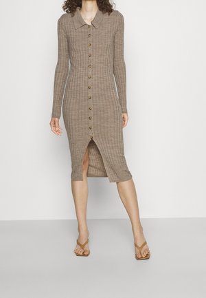Neulemekko - mottled beige