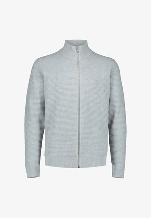 Lindbergh, LINDBERGH KNITTED ZIP CARDIGAN - Cardigan - grey mel