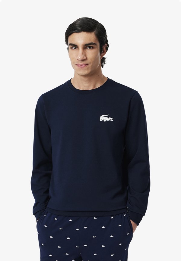 Nachtwäsche Shirt - bleu marine   blanc