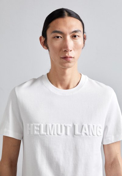 Helmut Lang EMBOSSED TEE ROUNDED - T-shirt basic - optic white