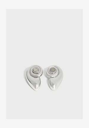 LUV AJ, THE PALMA SHELL STUDS - Σκουλαρίκια - silver-coloured