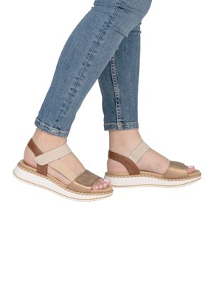 Remonte, REMONTE RIEMCHENSANDALEN D3J50 - Sandals - metallic