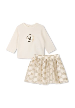 Michael Kors Kids, ENSEMBLE TEE-SHIRT ET JUPE - Jupe trapèze - riz
