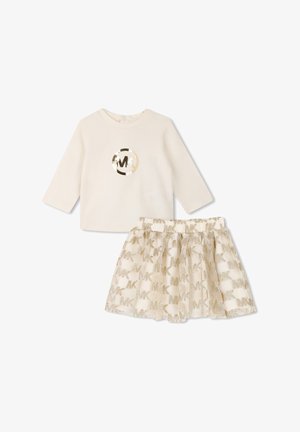 Michael Kors Kids, ENSEMBLE TEE-SHIRT ET JUPE - Jupe trapèze - riz