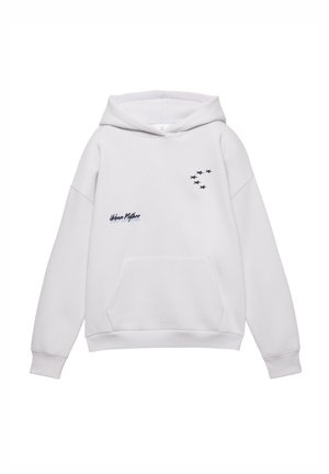 STAR AND SLOGAN - Hoodie - stone