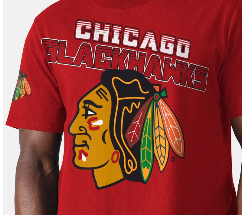 Starter NHL CHICAGO BLACKHAWKS Print T-shirt red Zalando