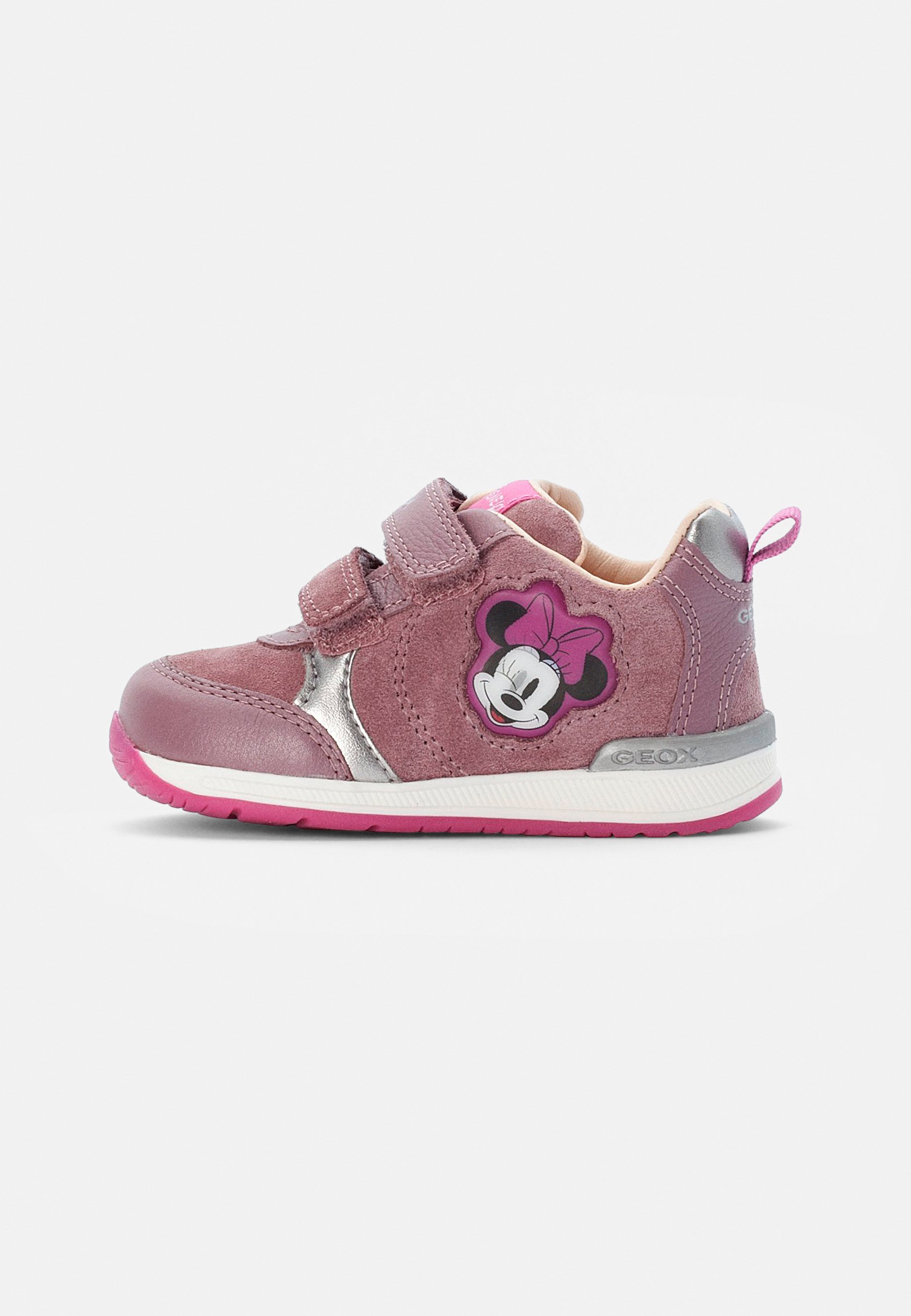 Geox MINNIE MOUSE BABY RISHON GIRL - Sneaker low - rose smoke/rosa