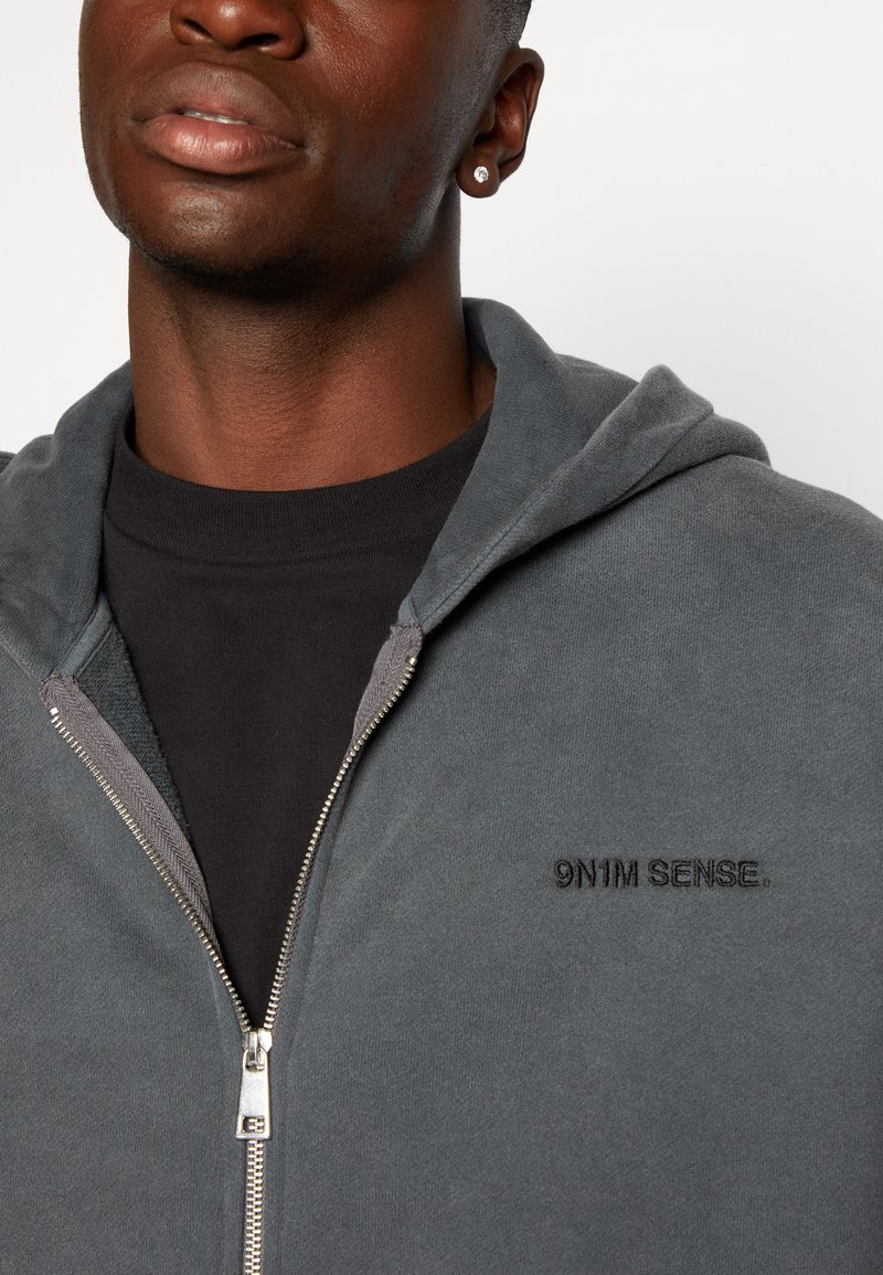 9N1M SENSE ZIP HOODIE OVERSIZED UNISEX - Zip-up sweatshirt - grey -  Zalando.de