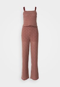 ONLTOVE SET  - Trousers - tandoori spice/cloud dancer