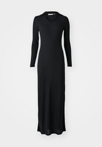LONG DRESS - Abito in maglia - black