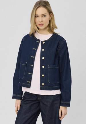 SANS COL - Veste en jean - bleu moyen