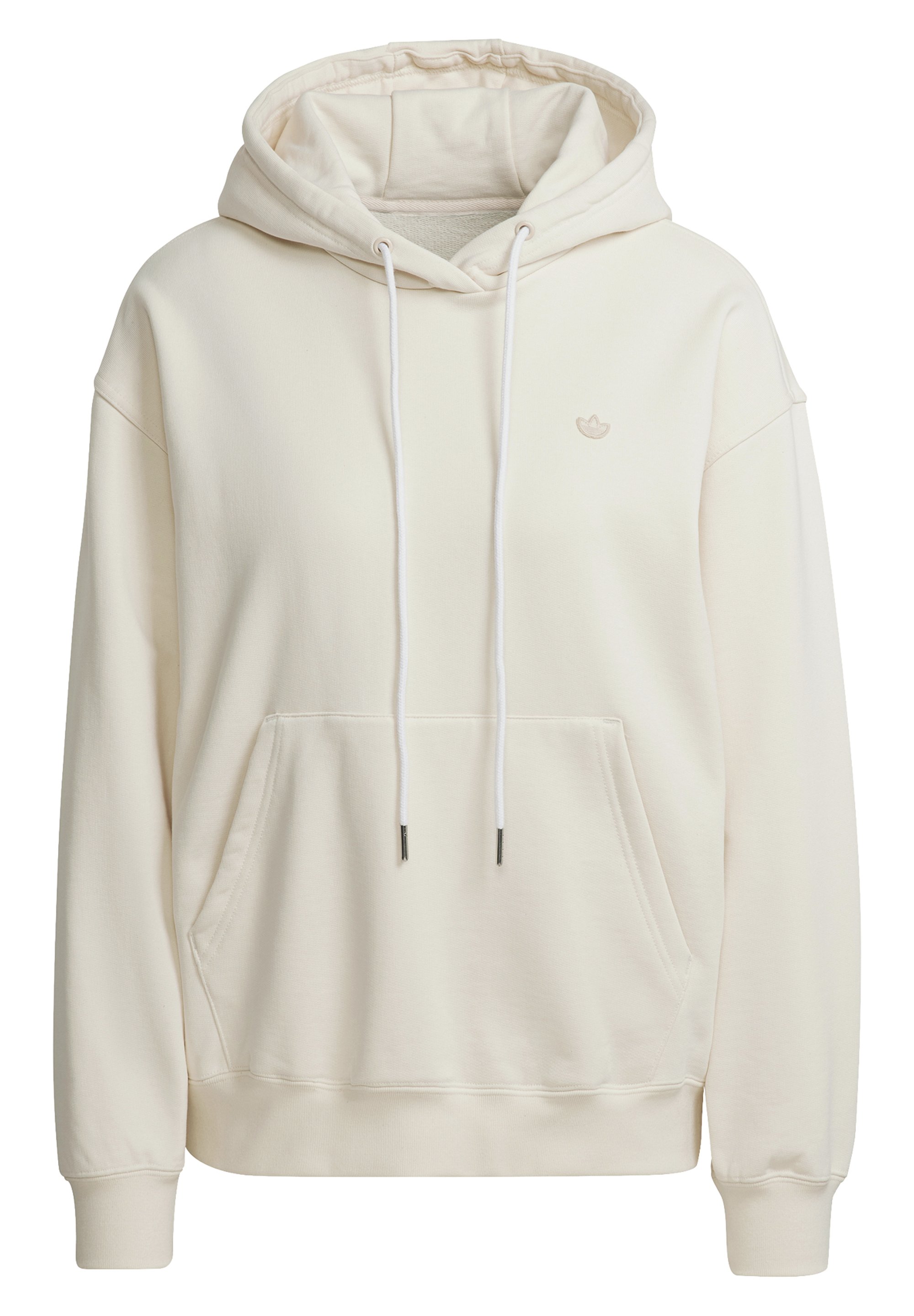 Adidas Hoodie with Logo Patch Womens Cream 32