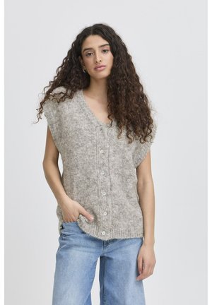 ICHI IHBELA - Cardigan - light grey melange