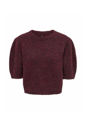 ONLY, ONLNELLIE SS O-NECK KNT - T-shirt basique - winetasting