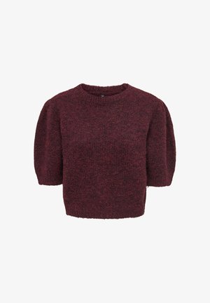 ONLY, ONLNELLIE SS O-NECK KNT - T-shirt basique - winetasting