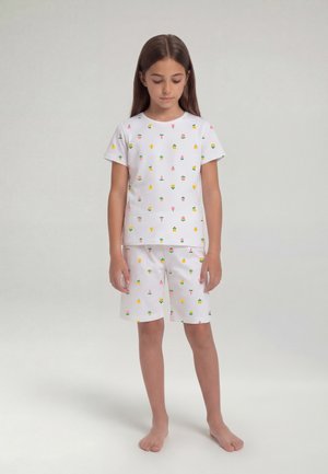 TWO SOON PYJAMA KURZARM SET - Pyjama set - bright white